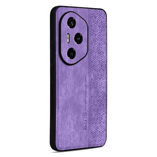 AZNS For Honor 300 Pro  /  300 Ultra Case Protective PU Leather Covered TPU Phone Shell - Purple