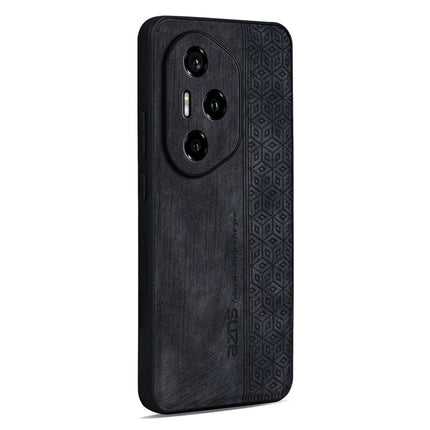 AZNS For Honor 300 Pro  /  300 Ultra Case Protective PU Leather Covered TPU Phone Shell - Black