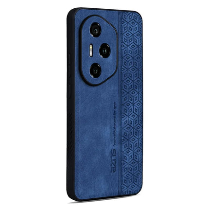 AZNS For Honor 300 Pro  /  300 Ultra Case Protective PU Leather Covered TPU Phone Shell - Blue