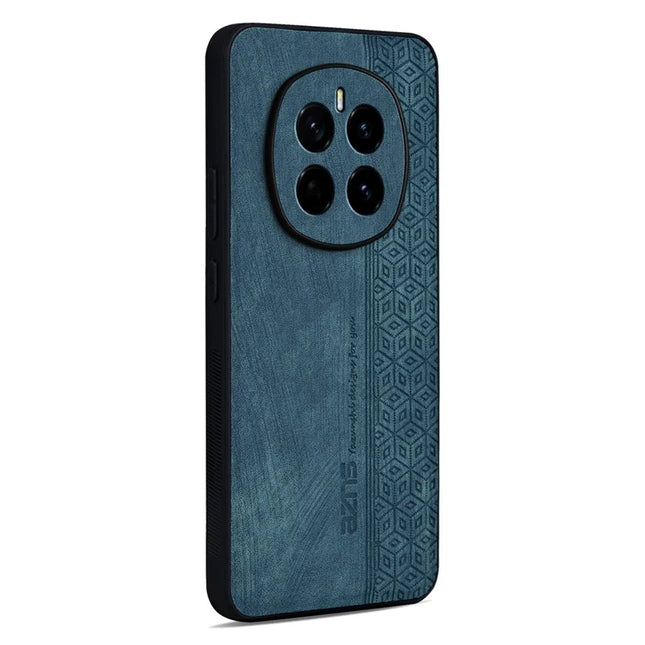 AZNS For Honor Magic7 5G Case Protective PU Leather Covered TPU Phone Shell - Green