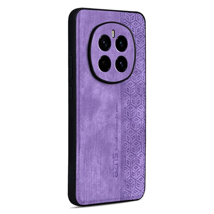 AZNS For Honor Magic7 5G Case Protective PU Leather Covered TPU Phone Shell - Purple