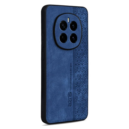 AZNS For Honor Magic7 5G Case Protective PU Leather Covered TPU Phone Shell - Blue