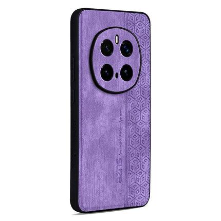 AZNS For Honor Magic7 Pro 5G Case Protective PU Leather Covered TPU Phone Shell - Purple