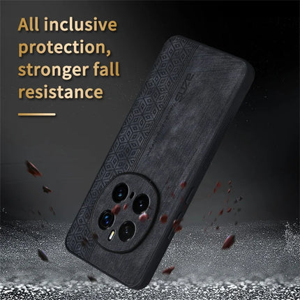 AZNS For Honor Magic7 Pro 5G Case Protective PU Leather Covered TPU Phone Shell