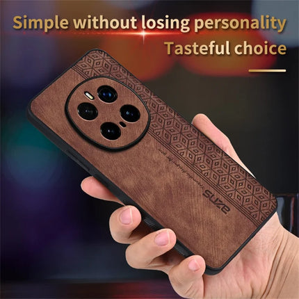 AZNS For Honor Magic7 Pro 5G Case Protective PU Leather Covered TPU Phone Shell
