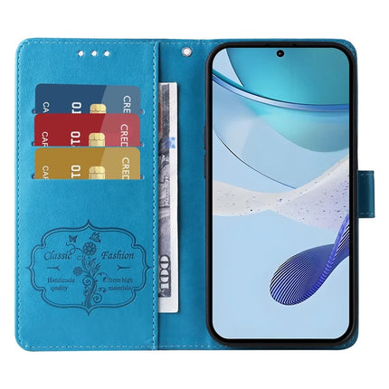 For Realme C75 / 14x 5G Case Butterfly Floral Imprint Wallet Stand Leather Phone Cover