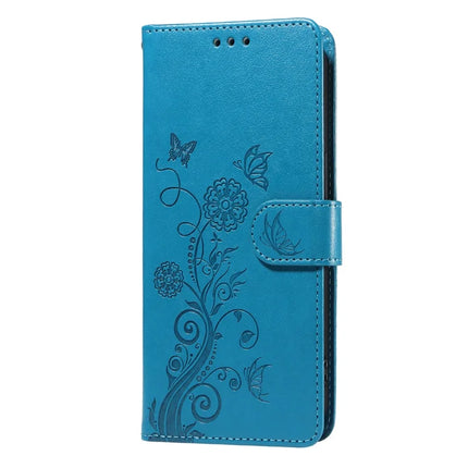 For Realme C75 / 14x 5G Case Butterfly Floral Imprint Wallet Stand Leather Phone Cover
