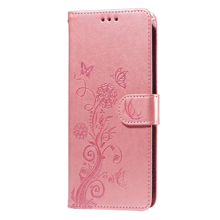 For Realme C75 / 14x 5G Case Butterfly Floral Imprint Wallet Stand Leather Phone Cover