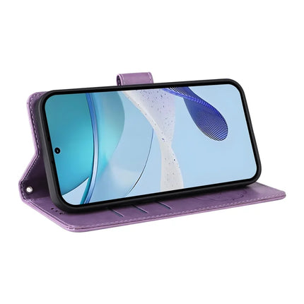 For Realme C75 / 14x 5G Case Butterfly Floral Imprint Wallet Stand Leather Phone Cover