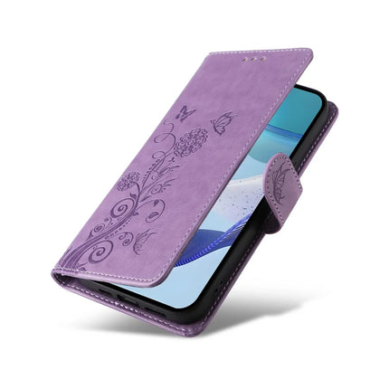For Realme C75 / 14x 5G Case Butterfly Floral Imprint Wallet Stand Leather Phone Cover