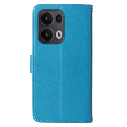For Oppo Reno13 Pro 5G Case Butterfly Floral Imprint Wallet Stand Leather Phone Cover