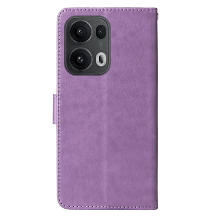 For Oppo Reno13 Pro 5G Case Butterfly Floral Imprint Wallet Stand Leather Phone Cover