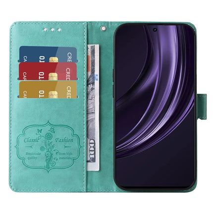 For Oppo Reno13 Pro 5G Case Butterfly Floral Imprint Wallet Stand Leather Phone Cover