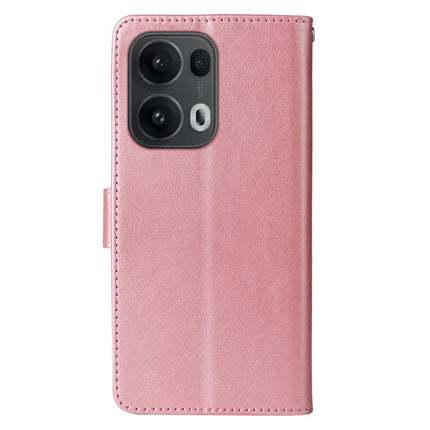 For Oppo Reno13 Pro 5G Case Butterfly Floral Imprint Wallet Stand Leather Phone Cover