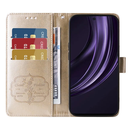 For Realme 13+ 5G / 13 Pro 5G (China) Case Butterfly Floral Imprint Wallet Stand Leather Phone Cover