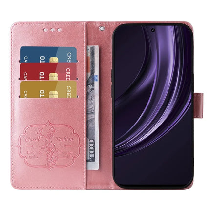 For Realme 13+ 5G / 13 Pro 5G (China) Case Butterfly Floral Imprint Wallet Stand Leather Phone Cover