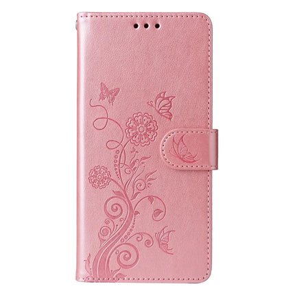 For Realme 13+ 5G / 13 Pro 5G (China) Case Butterfly Floral Imprint Wallet Stand Leather Phone Cover
