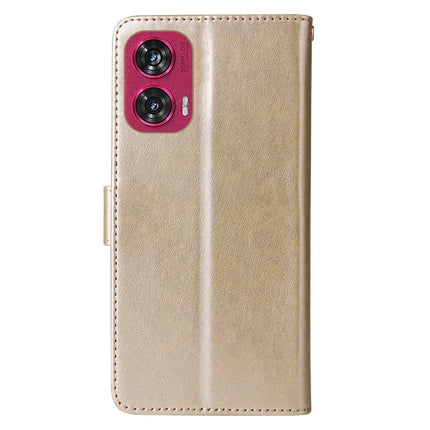 For Motorola Edge 50 Fusion 5G Case Butterfly Floral Imprint Wallet Stand Leather Phone Cover