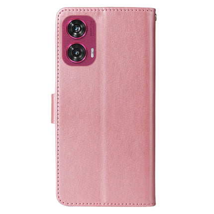 For Motorola Edge 50 Fusion 5G Case Butterfly Floral Imprint Wallet Stand Leather Phone Cover