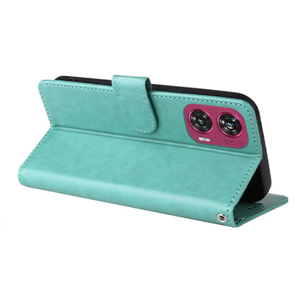 For Motorola Edge 50 Fusion 5G Case Butterfly Floral Imprint Wallet Stand Leather Phone Cover