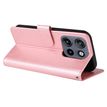 Phone Case For Motorola Edge 50 Neo 5G / Moto S50 5G / ThinkPhone 25 5G Wallet Stand Butterfly Floral Imprint Leather Cover