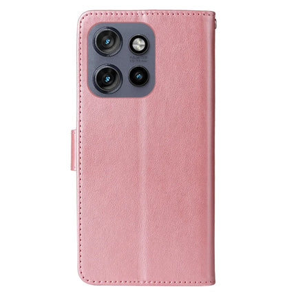 Phone Case For Motorola Edge 50 Neo 5G / Moto S50 5G / ThinkPhone 25 5G Wallet Stand Butterfly Floral Imprint Leather Cover