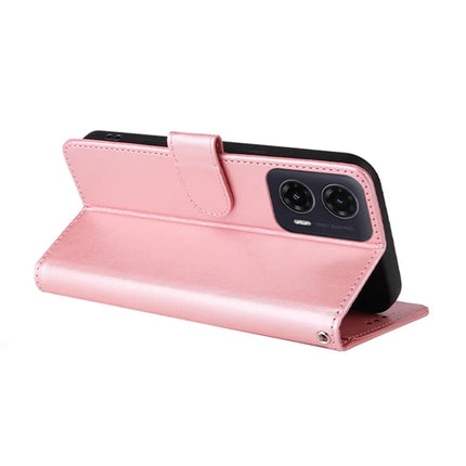 For Motorola Moto G35 5G Case Butterfly Floral Imprint Wallet Stand Leather Phone Cover