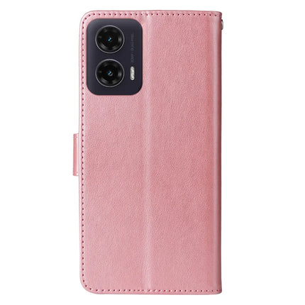 For Motorola Moto G35 5G Case Butterfly Floral Imprint Wallet Stand Leather Phone Cover