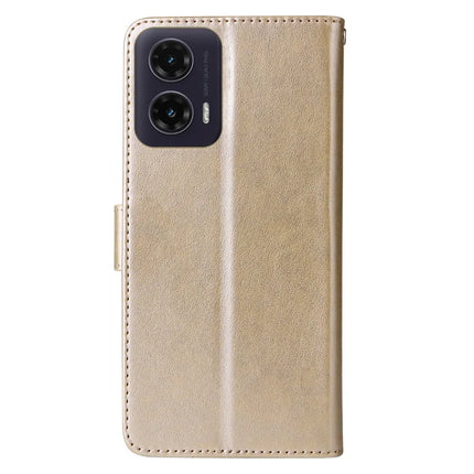 For Motorola Moto G35 5G Case Butterfly Floral Imprint Wallet Stand Leather Phone Cover