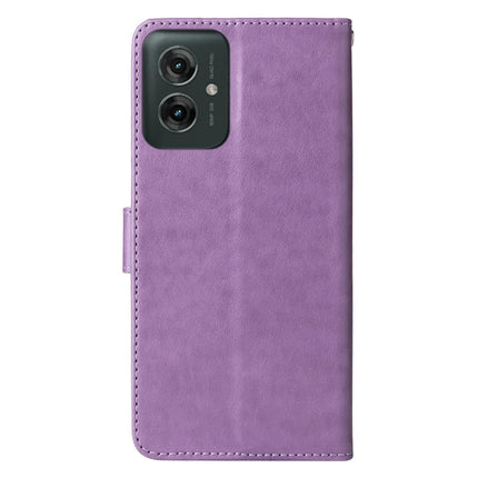 For Motorola Moto G55 5G Case Butterfly Floral Imprint Wallet Stand Leather Phone Cover
