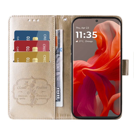 Stand Case for Motorola Moto G85 5G / S50 Neo 5G Butterfly Floral Imprint Wallet Leather Phone Cover