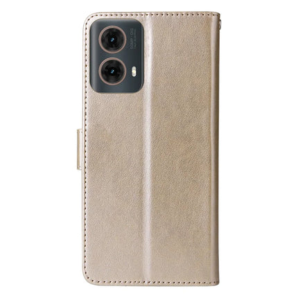 Stand Case for Motorola Moto G85 5G / S50 Neo 5G Butterfly Floral Imprint Wallet Leather Phone Cover