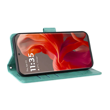 Stand Case for Motorola Moto G85 5G / S50 Neo 5G Butterfly Floral Imprint Wallet Leather Phone Cover