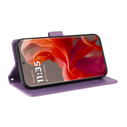 Stand Case for Motorola Moto G85 5G / S50 Neo 5G Butterfly Floral Imprint Wallet Leather Phone Cover