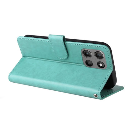 Stand Case for Motorola Moto G15 4G / G15 Power 4G Butterfly Floral Imprint Wallet Leather Phone Cover