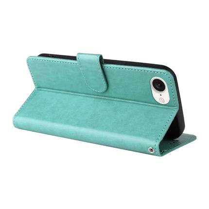 For iPhone 16e Case Butterfly Floral Imprint Wallet Stand Leather Phone Cover