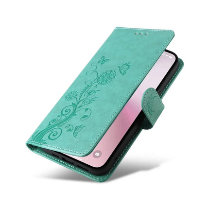 For iPhone 16e Case Butterfly Floral Imprint Wallet Stand Leather Phone Cover