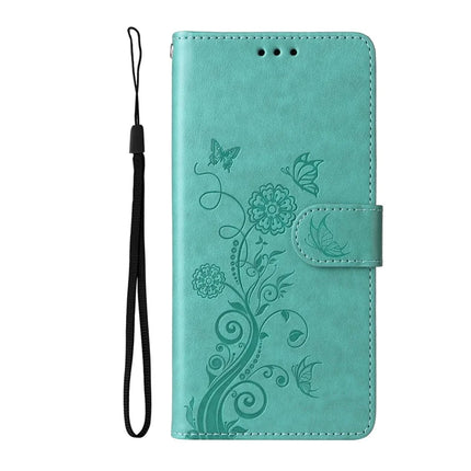 For iPhone 16e Case Butterfly Floral Imprint Wallet Stand Leather Phone Cover