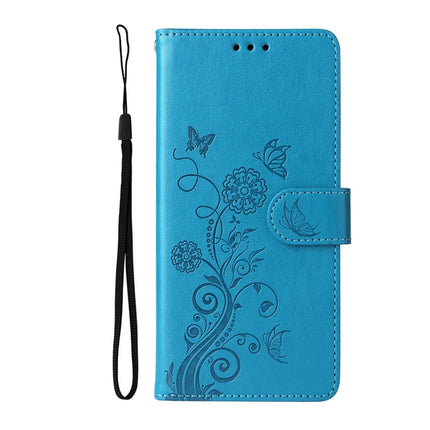 For iPhone 16e Case Butterfly Floral Imprint Wallet Stand Leather Phone Cover