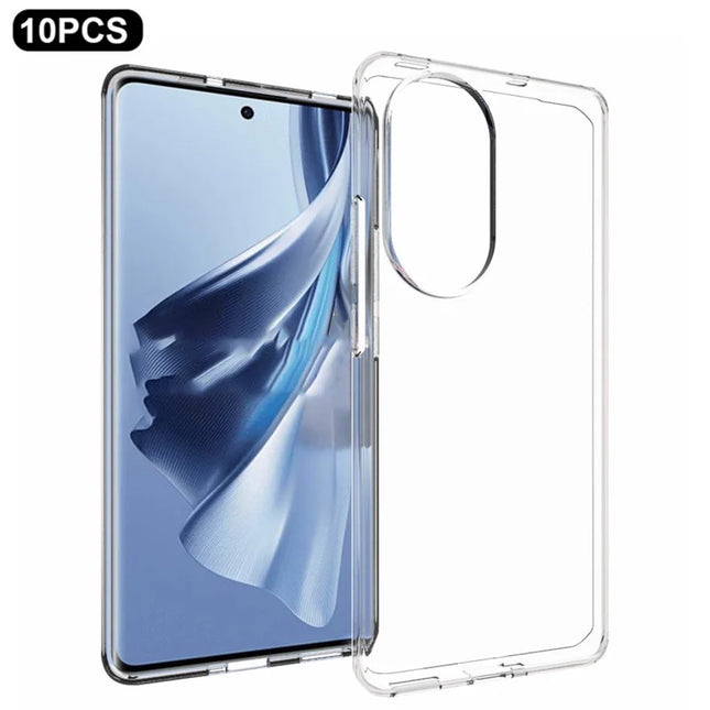 10Pcs  /  Pack Clear Case for Oppo Reno10 5G (Global) / Reno10 Pro 5G (Global)	Watermark Free TPU Protective Phone Cover