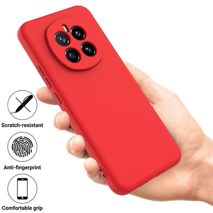 For Honor Magic7 5G Liquid Silicone Case Phone Back Cover with Hand Strap