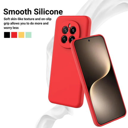 For Honor Magic7 5G Liquid Silicone Case Phone Back Cover with Hand Strap