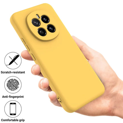 For Honor Magic7 5G Liquid Silicone Case Phone Back Cover with Hand Strap