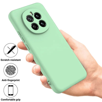 For Honor Magic7 5G Liquid Silicone Case Phone Back Cover with Hand Strap