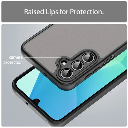 For Samsung Galaxy A16 5G / A16 4G Phone Case Drop Proof Airbags Frosted Translucent PC + TPU Back Cover