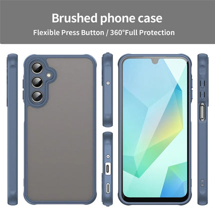 For Samsung Galaxy A16 5G / A16 4G Phone Case Drop Proof Airbags Frosted Translucent PC + TPU Back Cover