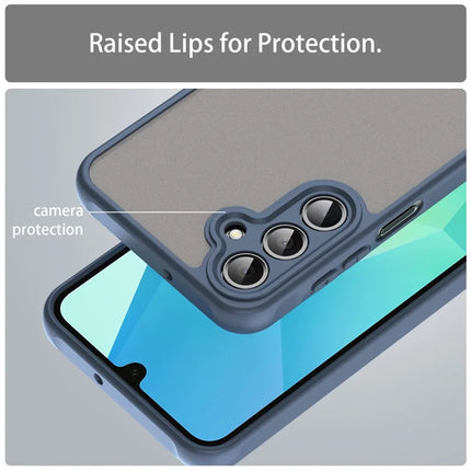 For Samsung Galaxy A16 5G / A16 4G Phone Case Drop Proof Airbags Frosted Translucent PC + TPU Back Cover