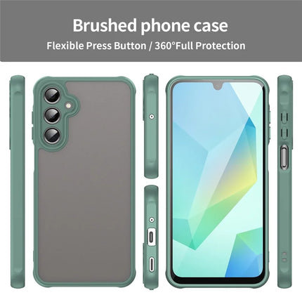 For Samsung Galaxy A16 5G / A16 4G Phone Case Drop Proof Airbags Frosted Translucent PC + TPU Back Cover