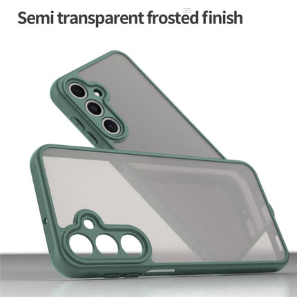 For Samsung Galaxy A16 5G / A16 4G Phone Case Drop Proof Airbags Frosted Translucent PC + TPU Back Cover
