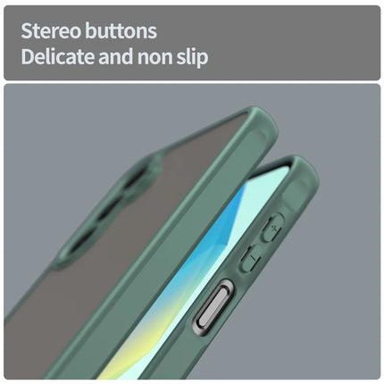 For Samsung Galaxy A16 5G / A16 4G Phone Case Drop Proof Airbags Frosted Translucent PC + TPU Back Cover